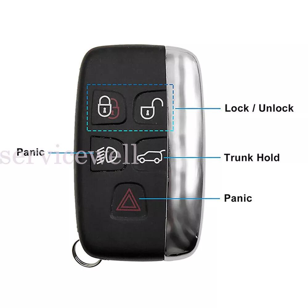 2PCS 5 Button Remote Key Case Shell For Land Rover Range Rover Discovery Sport - Image 3