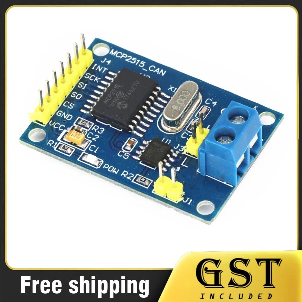 2PCS MCP2515 CAN Bus Module TJA1050 Receiver SPI for Arduino 51 MCU Controller