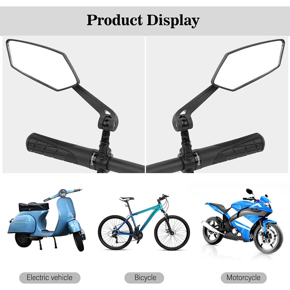 2Pcs Universal Bicycle Rear View Bike Handlebar Cycling Mirror Rearview Mirror - Image 6