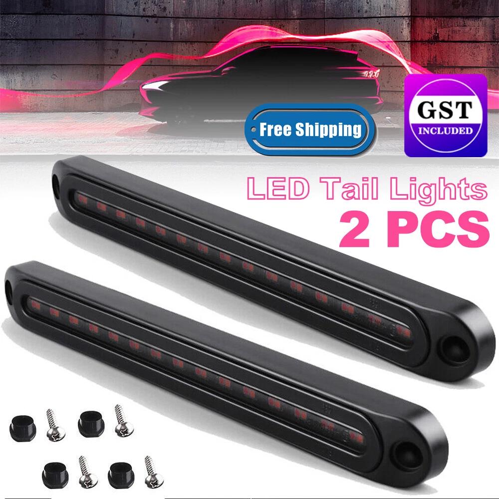 2X Tray Back Ute 30LED Tail Lights Flowing Turn Signal Truck Trailer Rear Stop