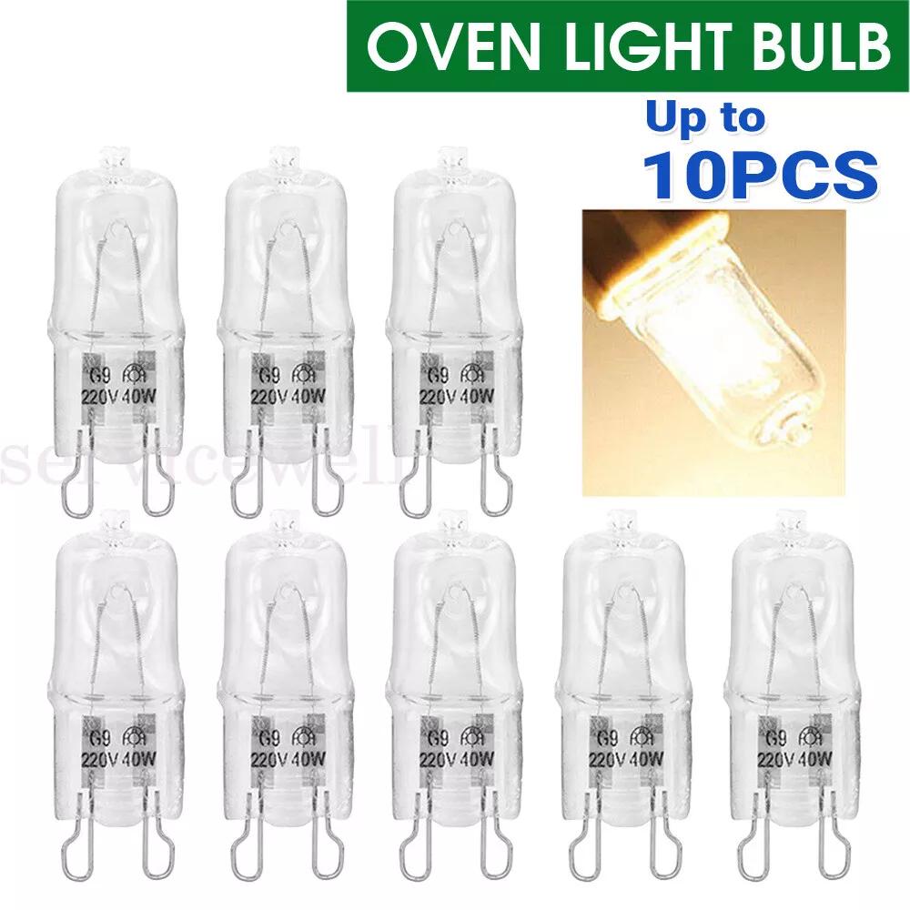 G9 Halogen 40w Warm White Light Bulb Globe 220V-240V Oven Microwave