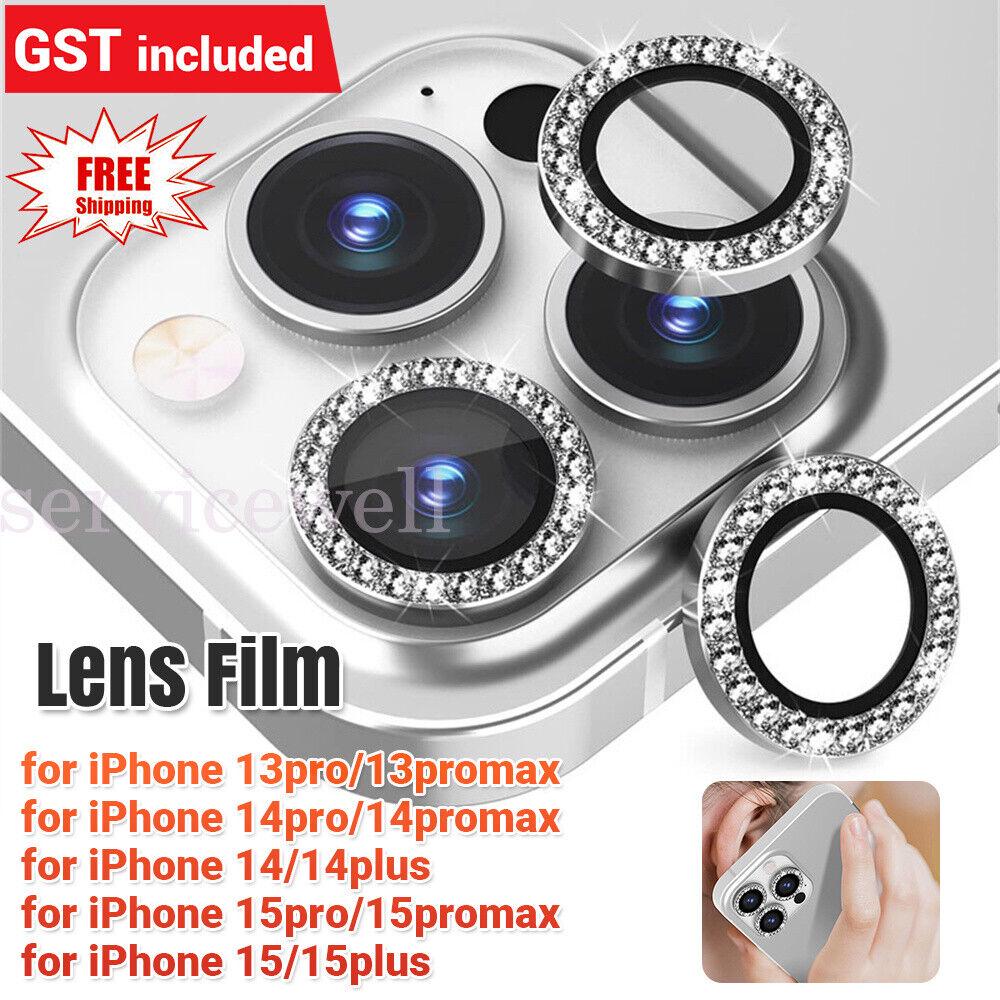 Glitter Camera Protector Lens Cover Protective For iPhone 15 14 13 Pro Max