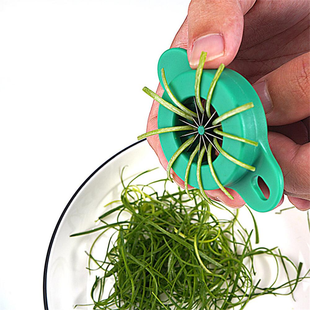 Onion Fruit Vegetable Scallion Cutter Shred Silk Chopped Onion Slicer AU - Image 3