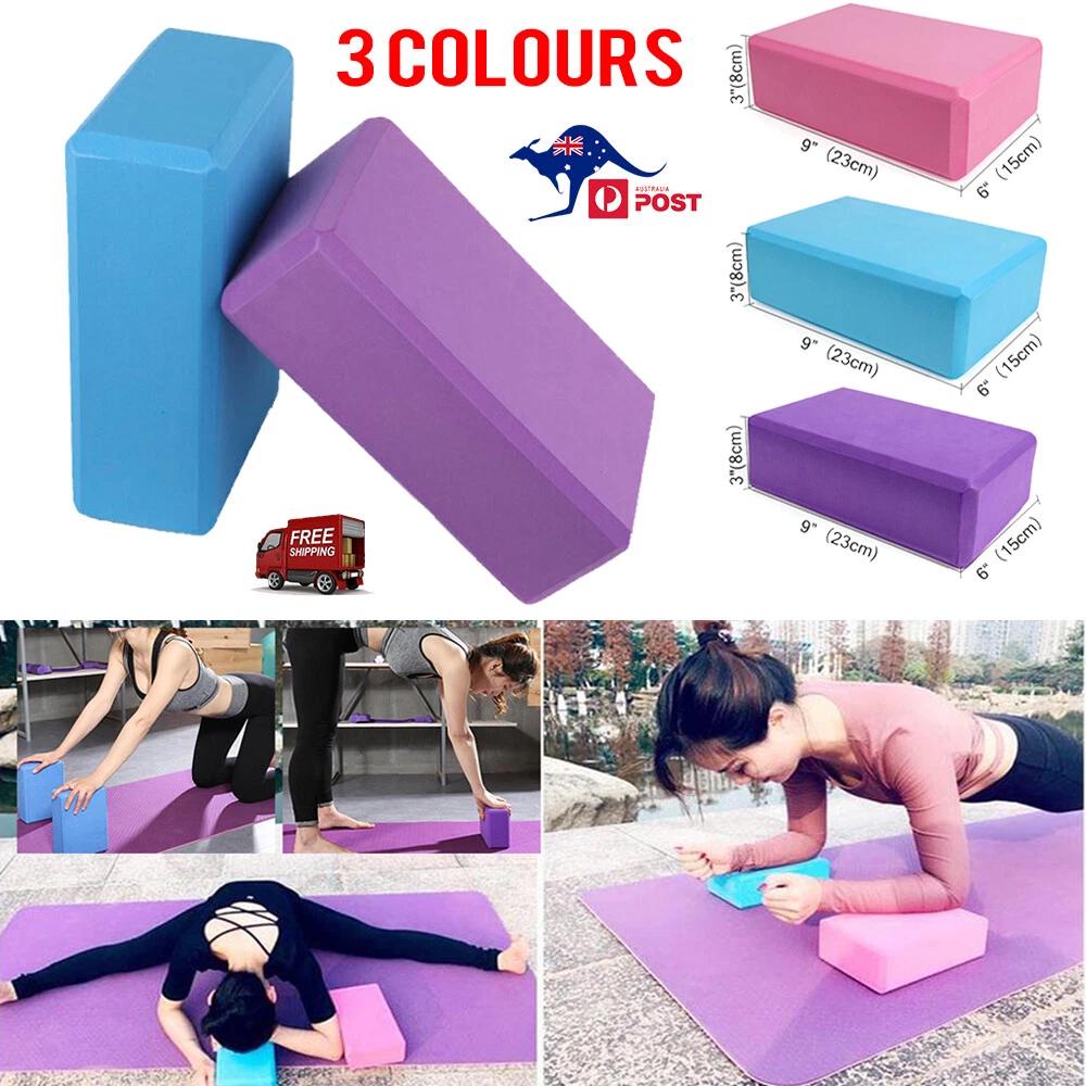 Yoga Blocks Brick EVA Foaming Non-Slip Home Exercise Pilates Meditation