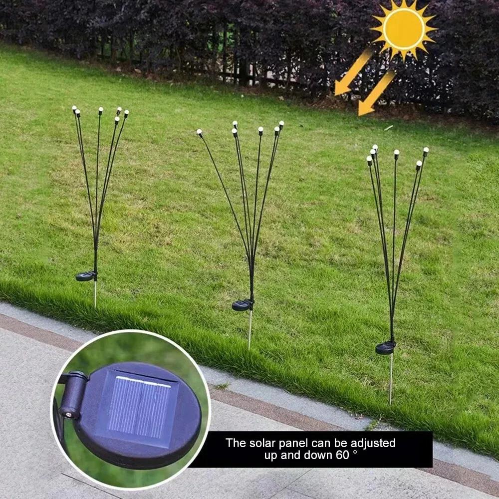 LED Solar Firefly Lights Swaying Lawn Outdoor Garden Landscape Decor - Image 4