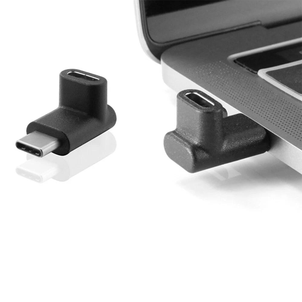 USB 3.1 Type C Male To Female USB-C Converter Adapter 90 Degree Right Angle - Image 5