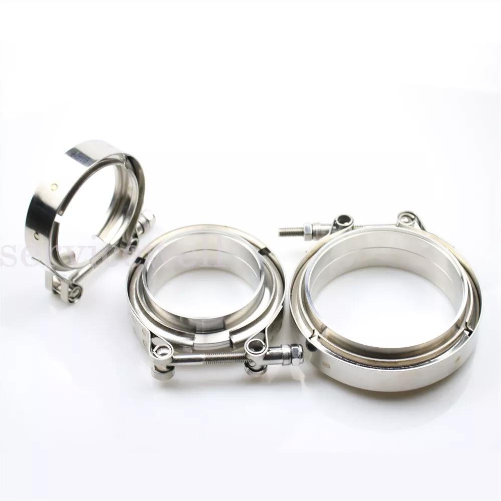 2.5 inch 64mm V-Band Vband Clamp Stainless Steel Flange exhaust pipe tailpipe - Image 4