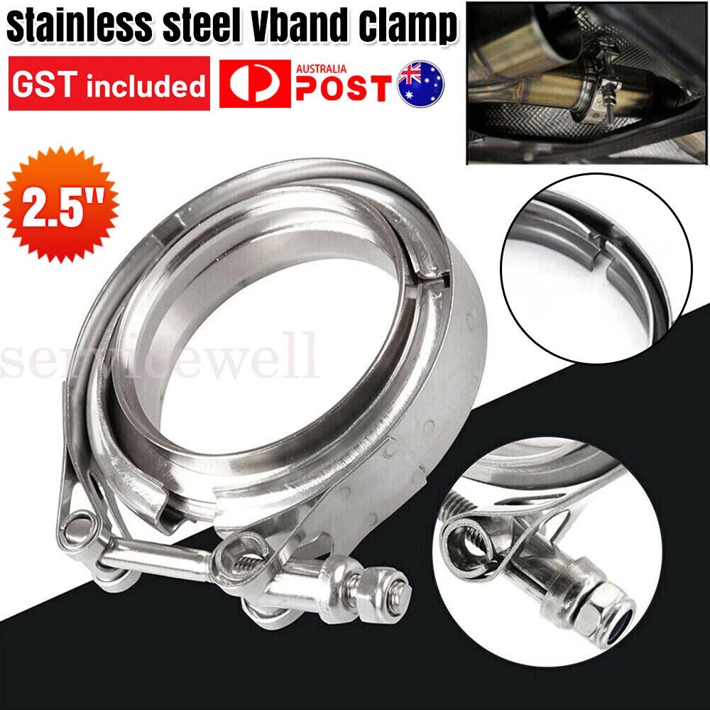 2.5  inch 64mm V-Band Vband Clamp Stainless Steel Flange exhaust pipe tailpipe