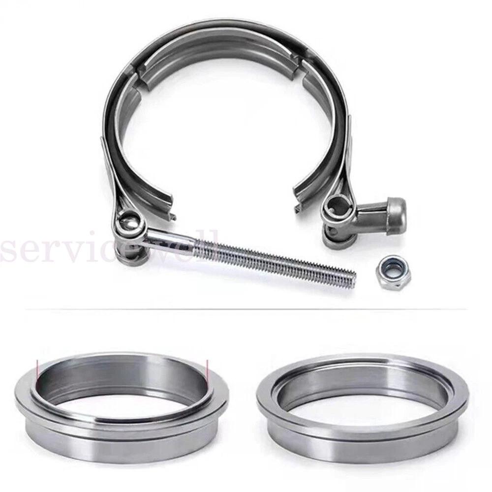2.5 inch 64mm V-Band Vband Clamp Stainless Steel Flange exhaust pipe tailpipe - Image 7