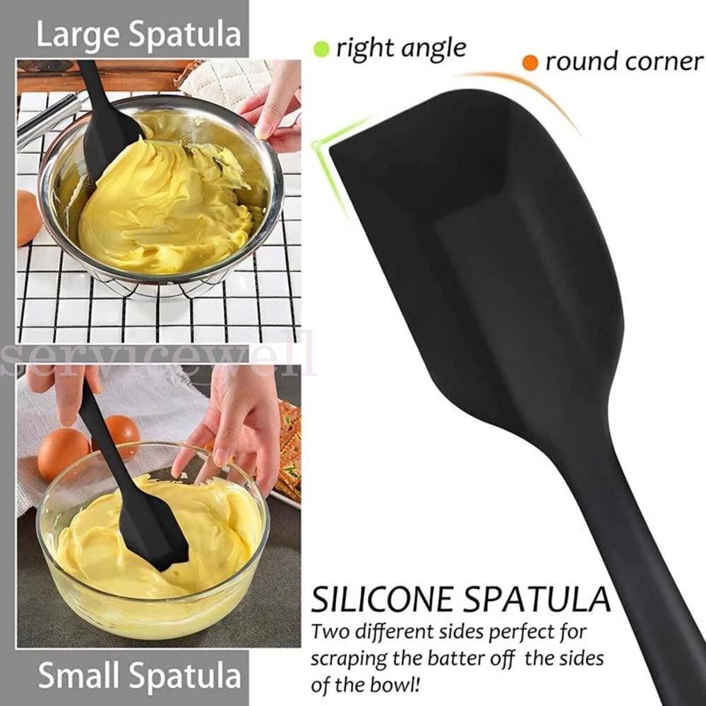 Silicone Spatula Non-stick Cream Cake Spatula Butter Scraper Baking Kit - Image 6