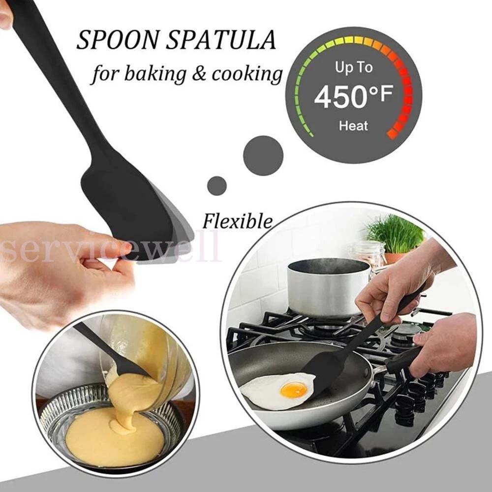 Silicone Spatula Non-stick Cream Cake Spatula Butter Scraper Baking Kit - Image 7