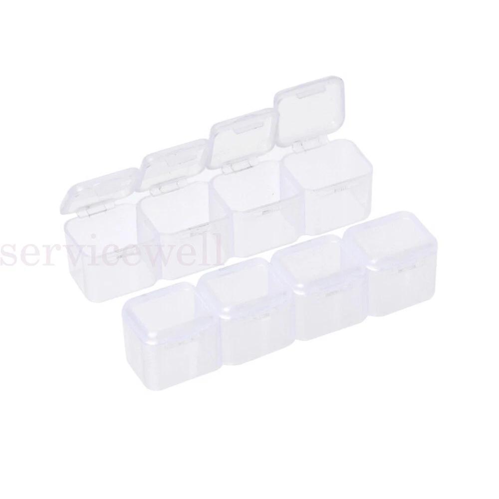 2 Sizes Plastic Compartment Storage Box Container Jewellery Bead Craft OrgaAu - Image 7