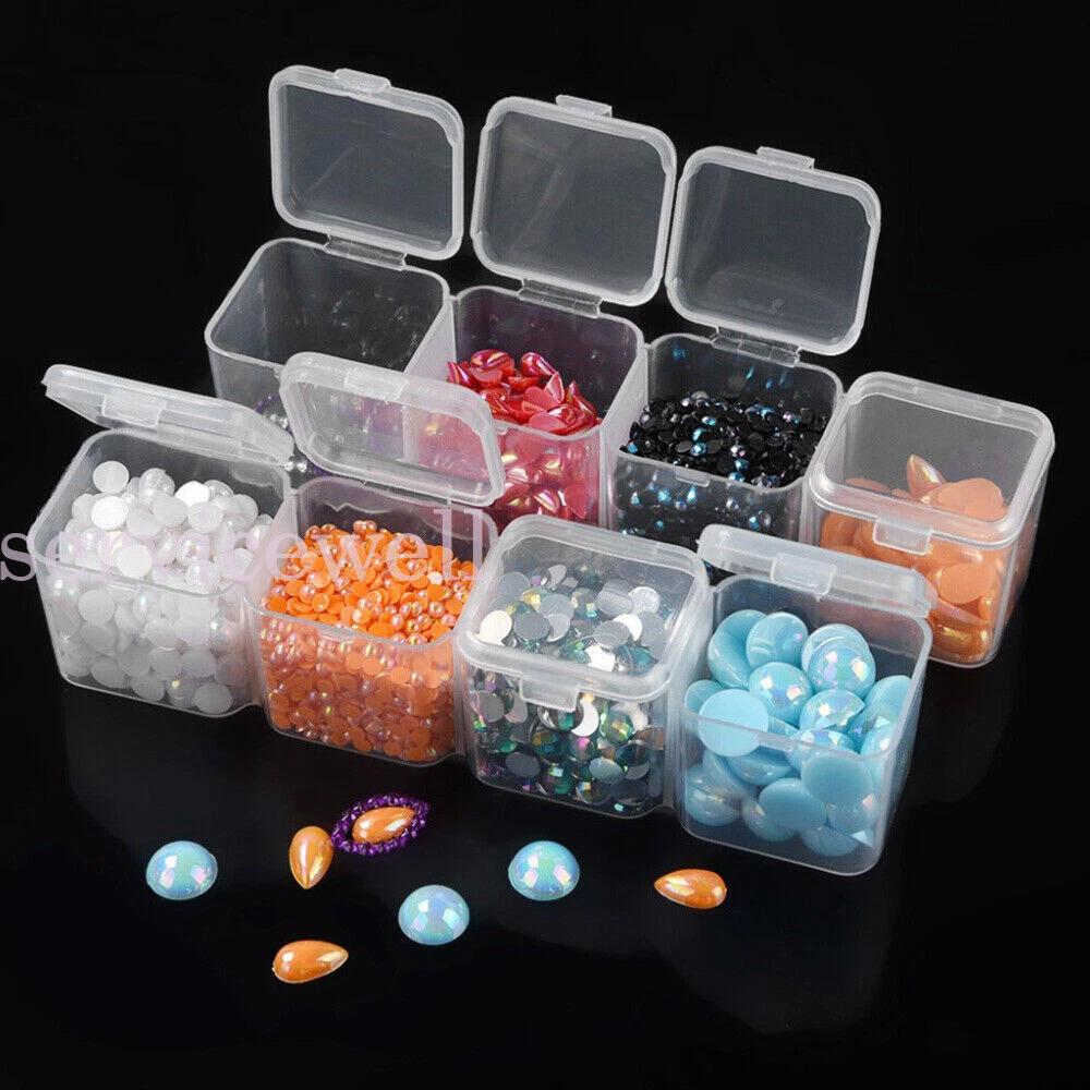 2 Sizes Plastic Compartment Storage Box Container Jewellery Bead Craft OrgaAu - Image 2