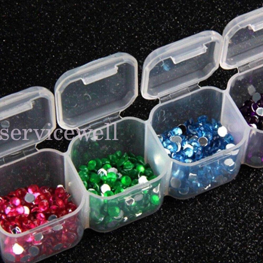 2 Sizes Plastic Compartment Storage Box Container Jewellery Bead Craft OrgaAu - Image 3