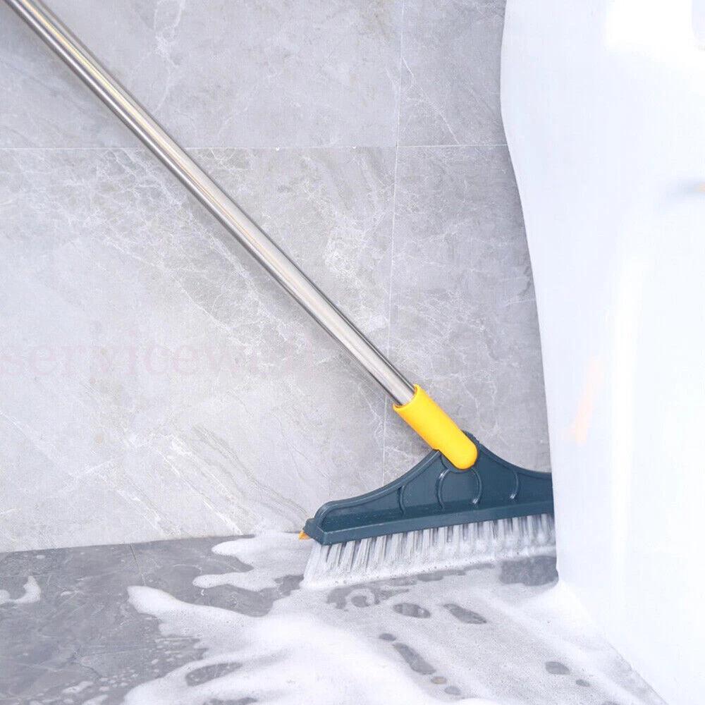 2 in 1 Floor Brush Scrub Brush with Long Handle Bathroom Wiper With 120 Degree - Image 4