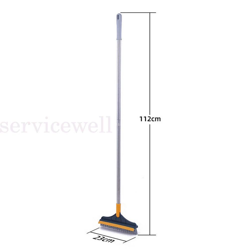 2 in 1 Floor Brush Scrub Brush with Long Handle Bathroom Wiper With 120 Degree - Image 3
