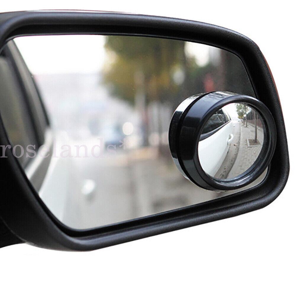 2 x Black Blind Spot Mirror Car Wide Angle Adjustable Convex Rear Side View AU - Image 2