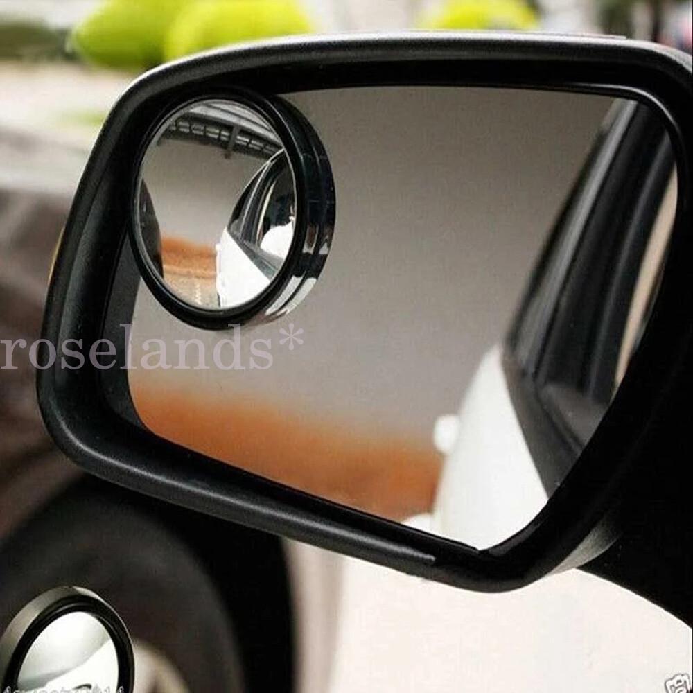 2 x Black Blind Spot Mirror Car Wide Angle Adjustable Convex Rear Side View AU - Image 4