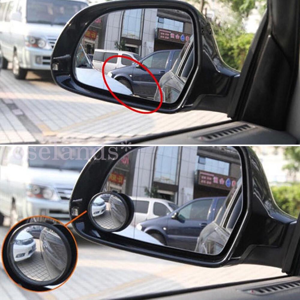 2 x Black Blind Spot Mirror Car Wide Angle Adjustable Convex Rear Side View AU - Image 5
