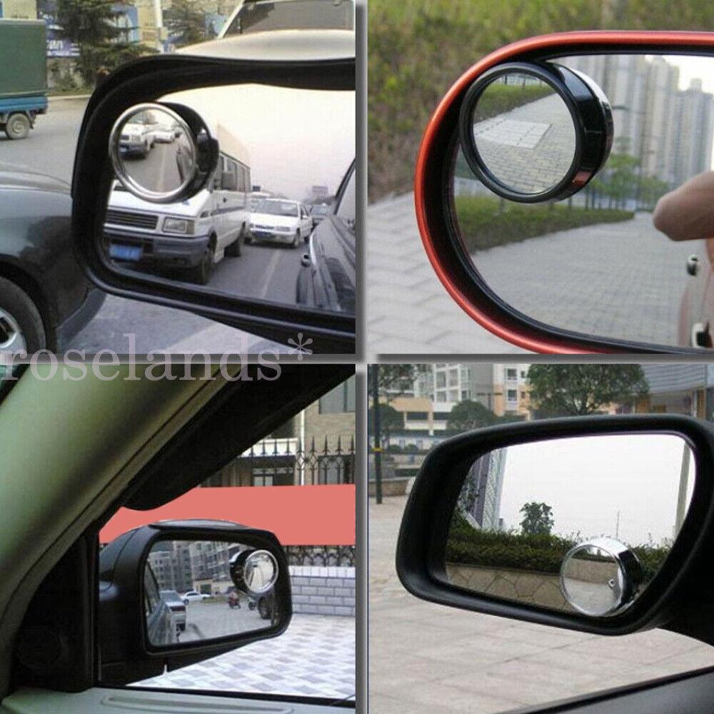 2 x Black Blind Spot Mirror Car Wide Angle Adjustable Convex Rear Side View AU - Image 7