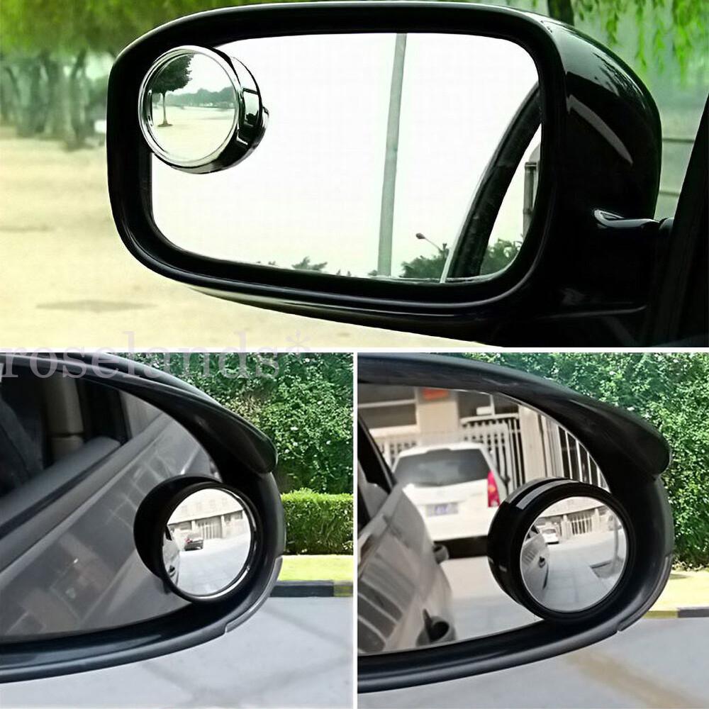 2 x Black Blind Spot Mirror Car Wide Angle Adjustable Convex Rear Side View AU - Image 6