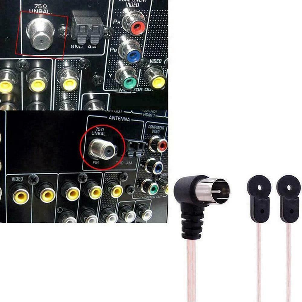 2m F Type FM Antenna 75 Ohm Male Plug for Home Radio Stereo Signal Receiver - Image 6