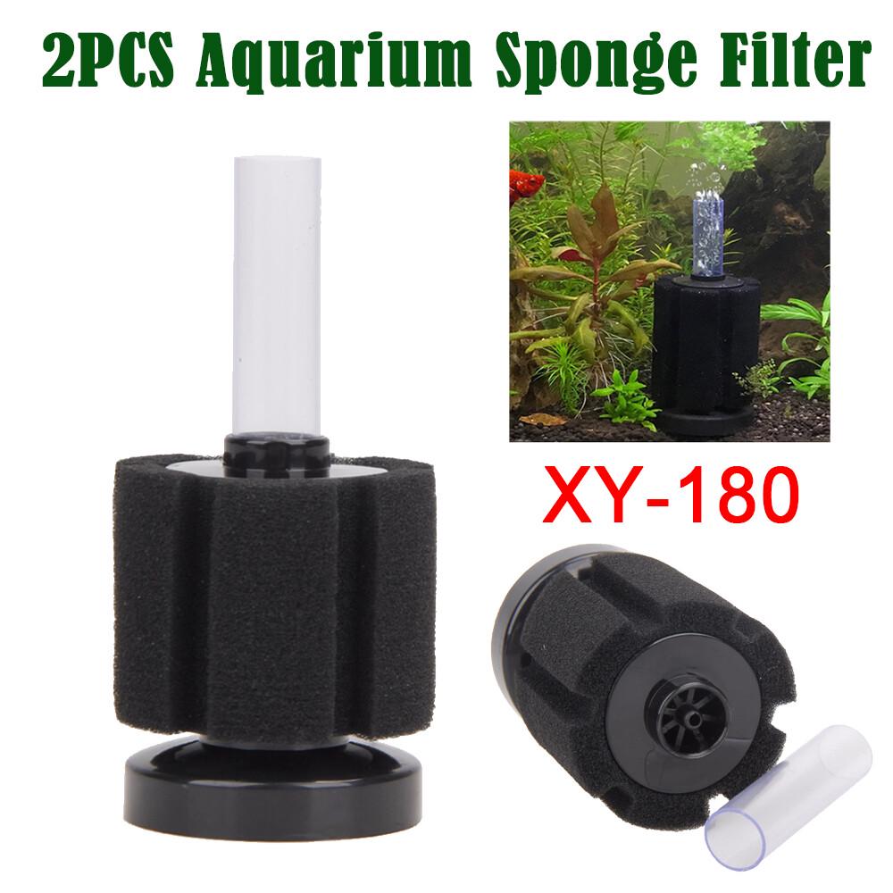 2pcs AIR SPONGE FILTER Biological Aquarium Water Fish Tank Foam Bio Breeding
