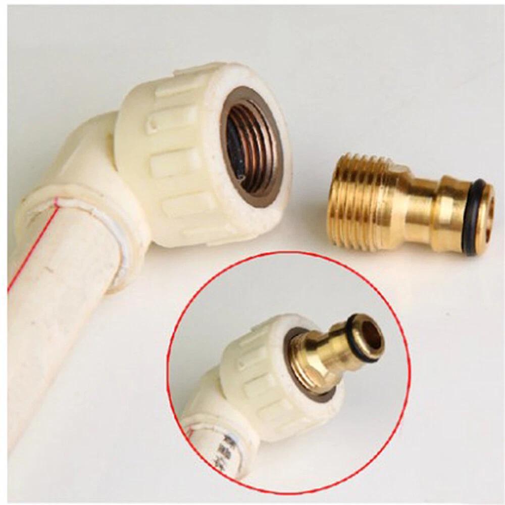 2pcs Australian Brass Tap Adaptor Male 15mm 1/2 12mm Snap On Fitting Hose - Image 7