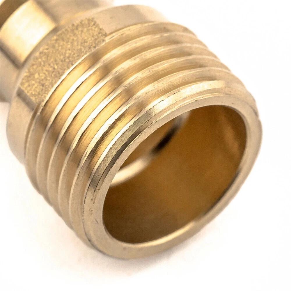 2pcs Australian Brass Tap Adaptor Male 15mm 1/2 12mm Snap On Fitting Hose - Image 4