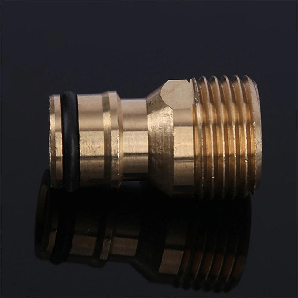 2pcs Australian Brass Tap Adaptor Male 15mm 1/2 12mm Snap On Fitting Hose - Image 2