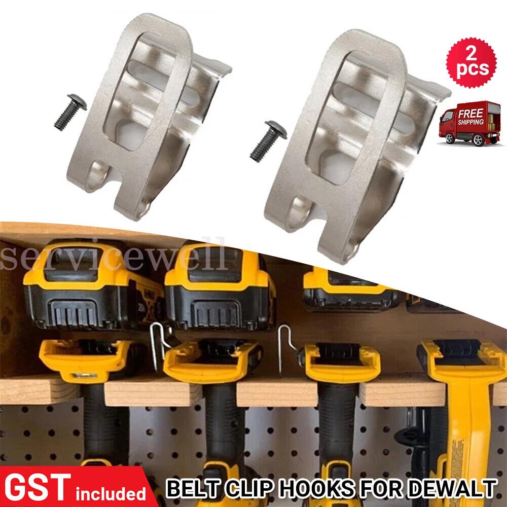 2pcs Belt Clip Hook Screw For Dewalt 18V20V Drill Impact Driver Flashlight Tools