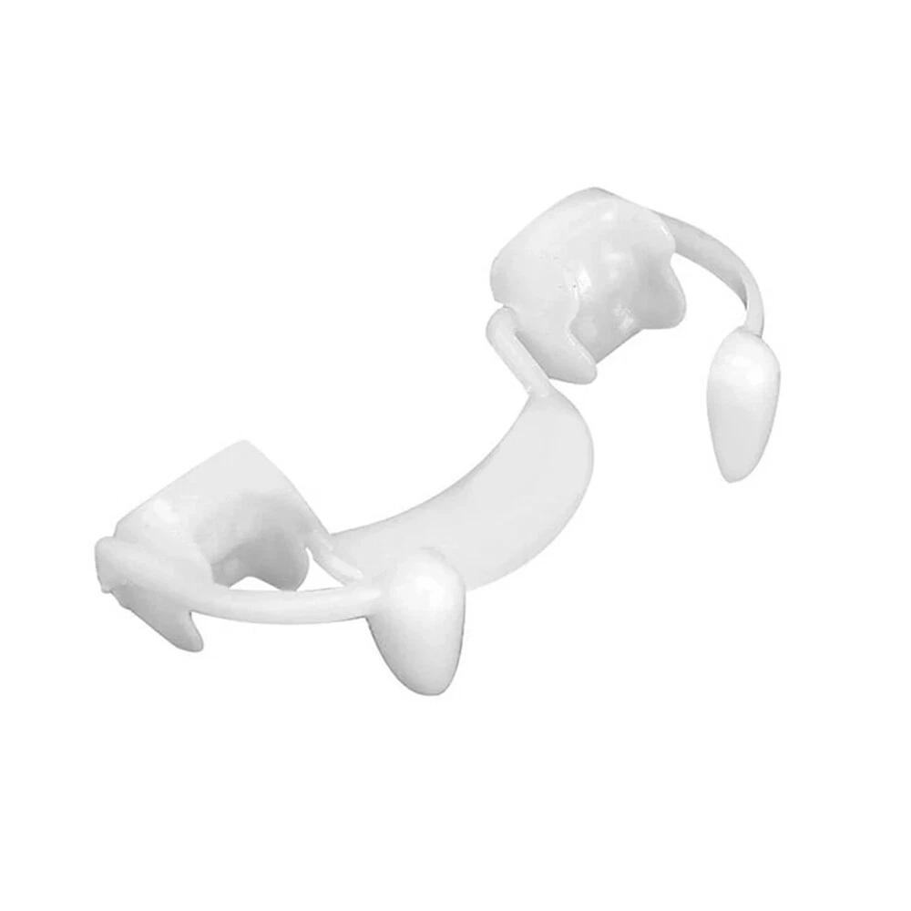 2pcs Retractable Vampire Teeth Halloween Cosplay Makeup Zombie Horrific Fangs - Image 2