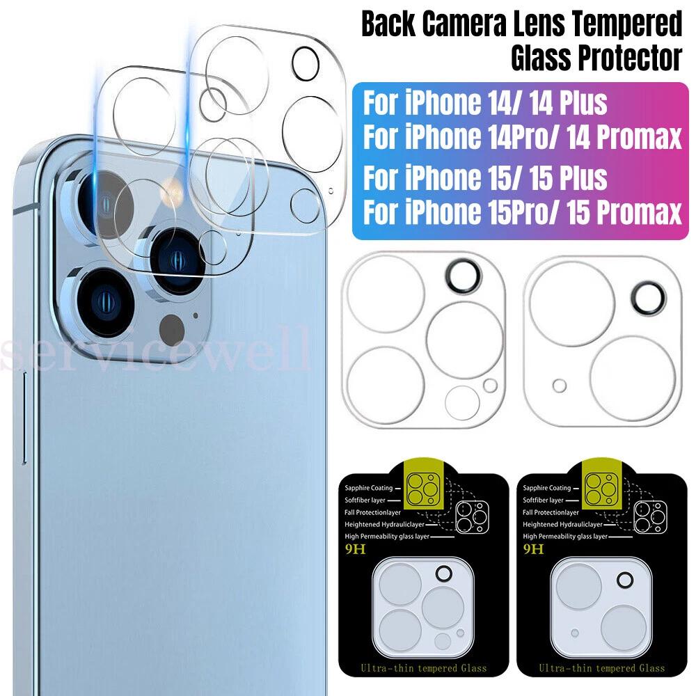 Back Camera Lens Tempered Glass Protector For iPhone 15 14 13 12 Pro Max