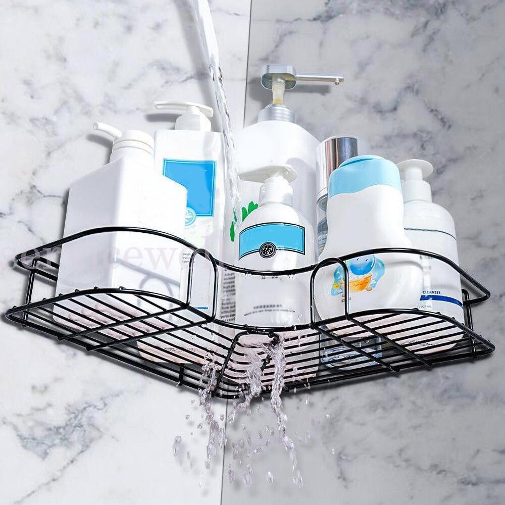 Stainless Steel Shower Caddy Corner Storage Shelf Holder Rack Organiser - Image 3
