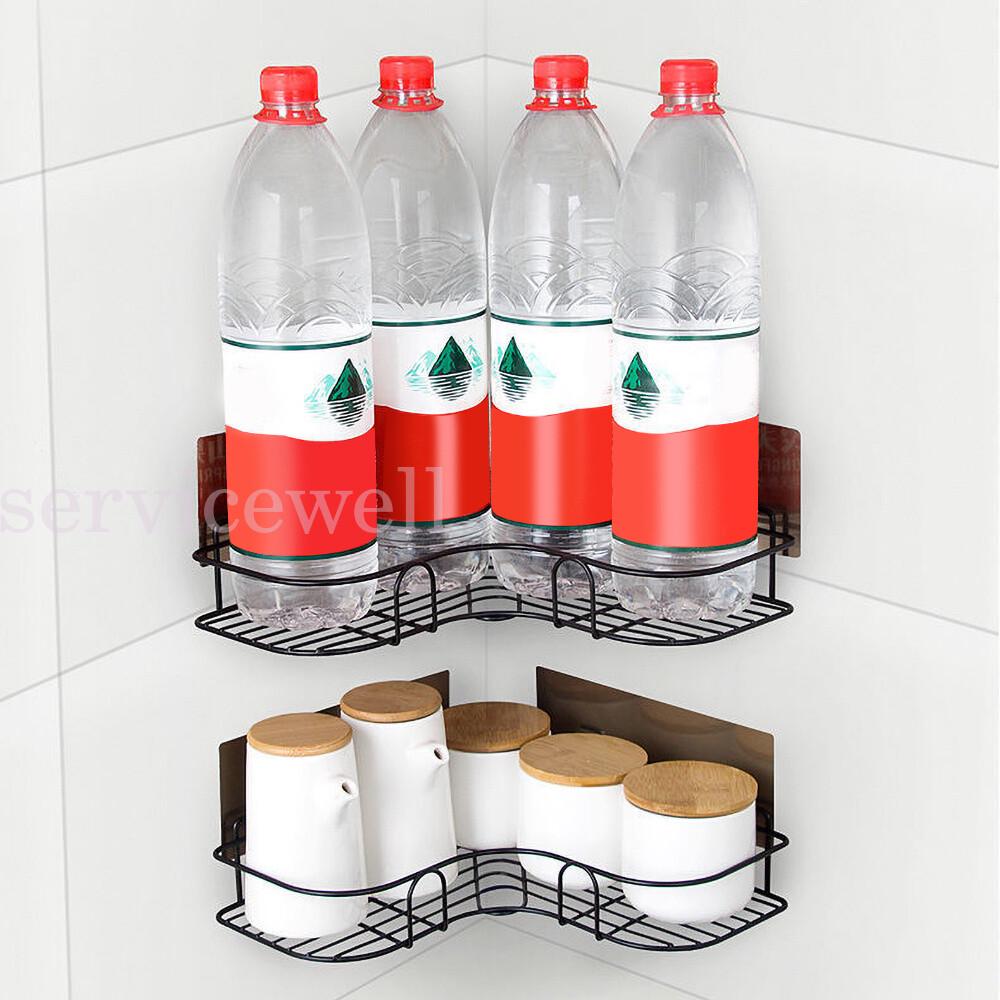 Stainless Steel Shower Caddy Corner Storage Shelf Holder Rack Organiser - Image 2
