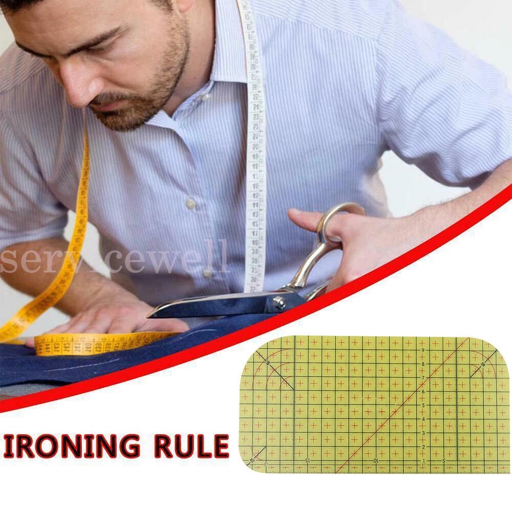 2pcsx Ironing Ruler Sewing Patch Tailor Making Craft DIY Measuring Handmade Tool