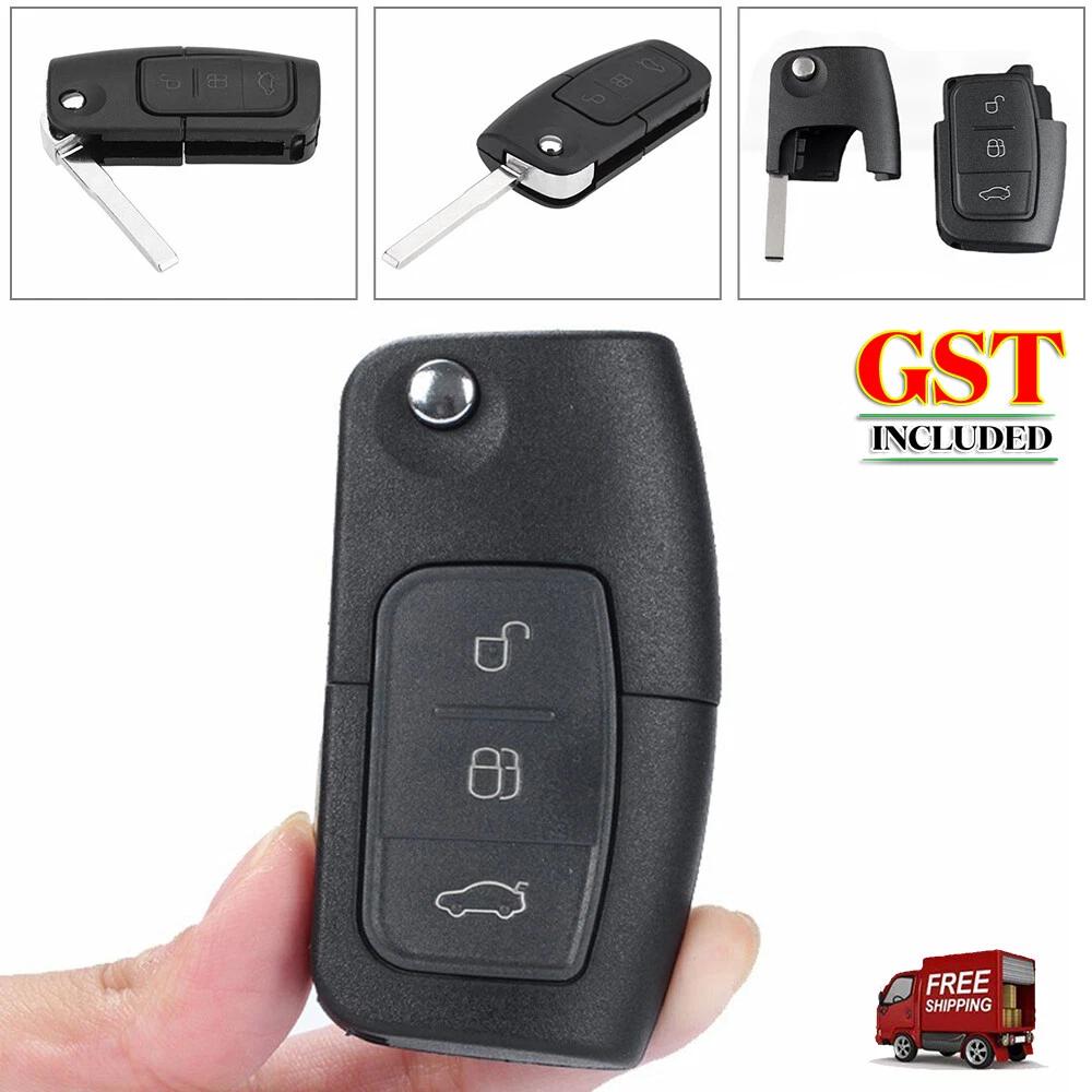 2x 3Button Remote Key Shell FOB for Ford Falcon, Fiesta, Focus, Modeo, Territory