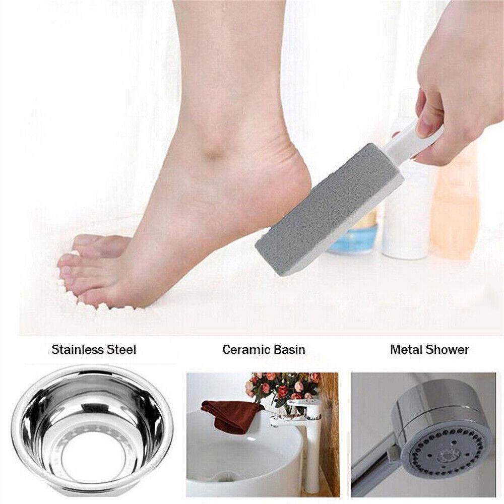 2x Brush Cleaning Pumice Stone Bathtub Stains Wand Tile Toilet Bowl Cleaner Tool - Image 2