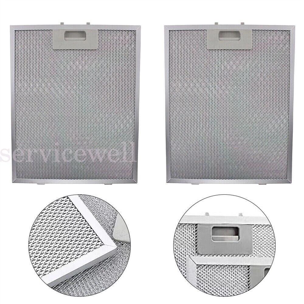2x Filter For Range Hood Aluminized Grease Parts Replacement Silver 320X260x9mm - Image 5
