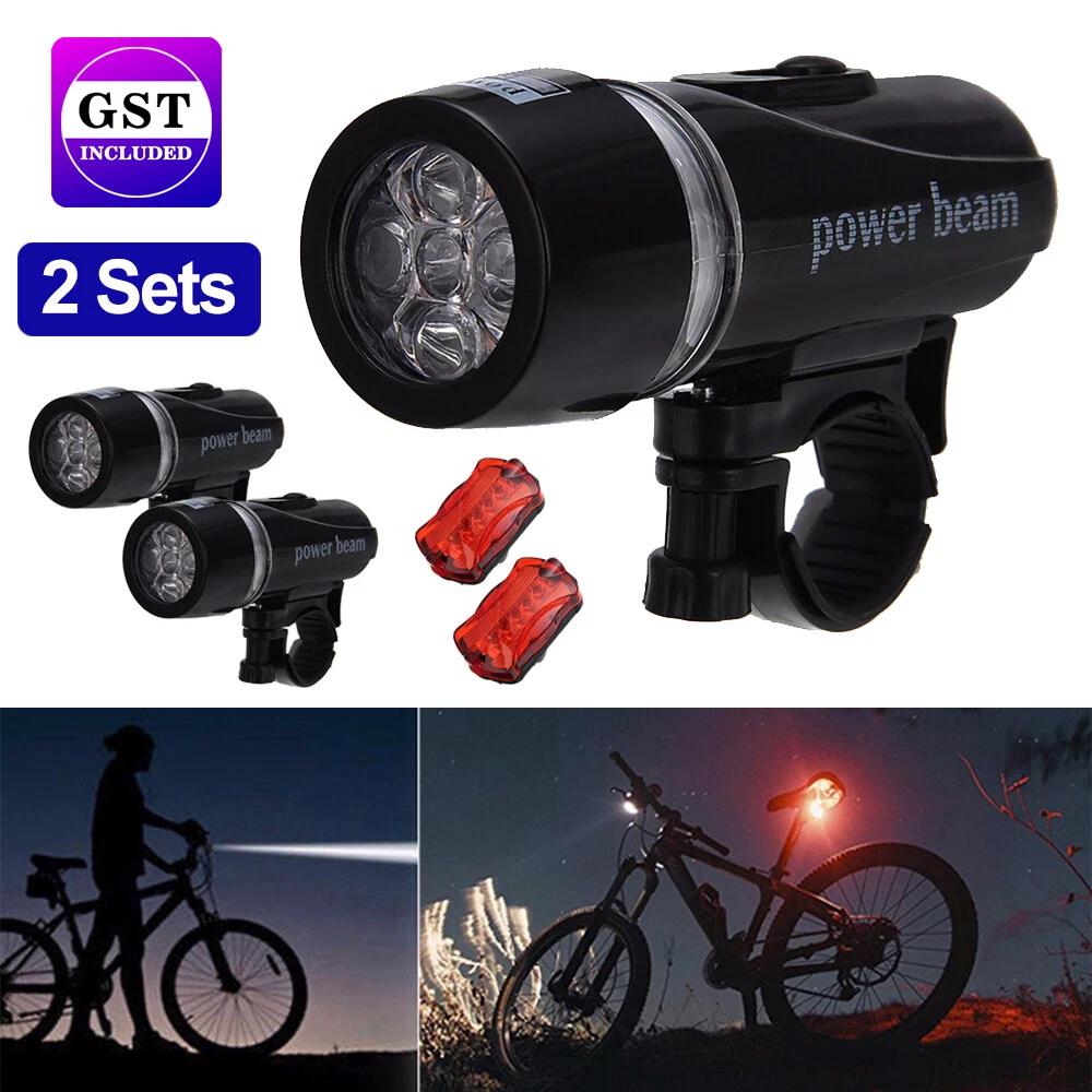 Front Rear Bike Light LED Bicycle Tail Lights Waterproof Flashlight Headlight