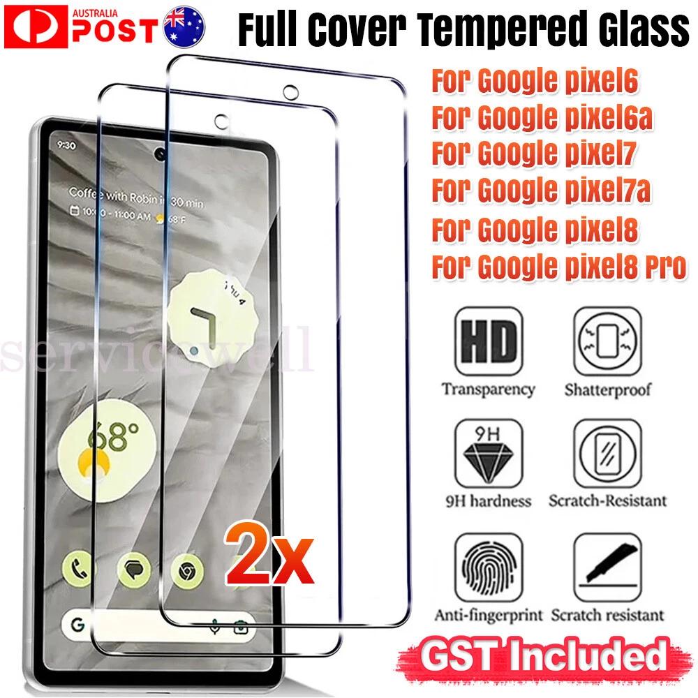 Full cover Tempered Glass Screen Protector For Google Pixel 8 Pro 7a 7 6 6a 5