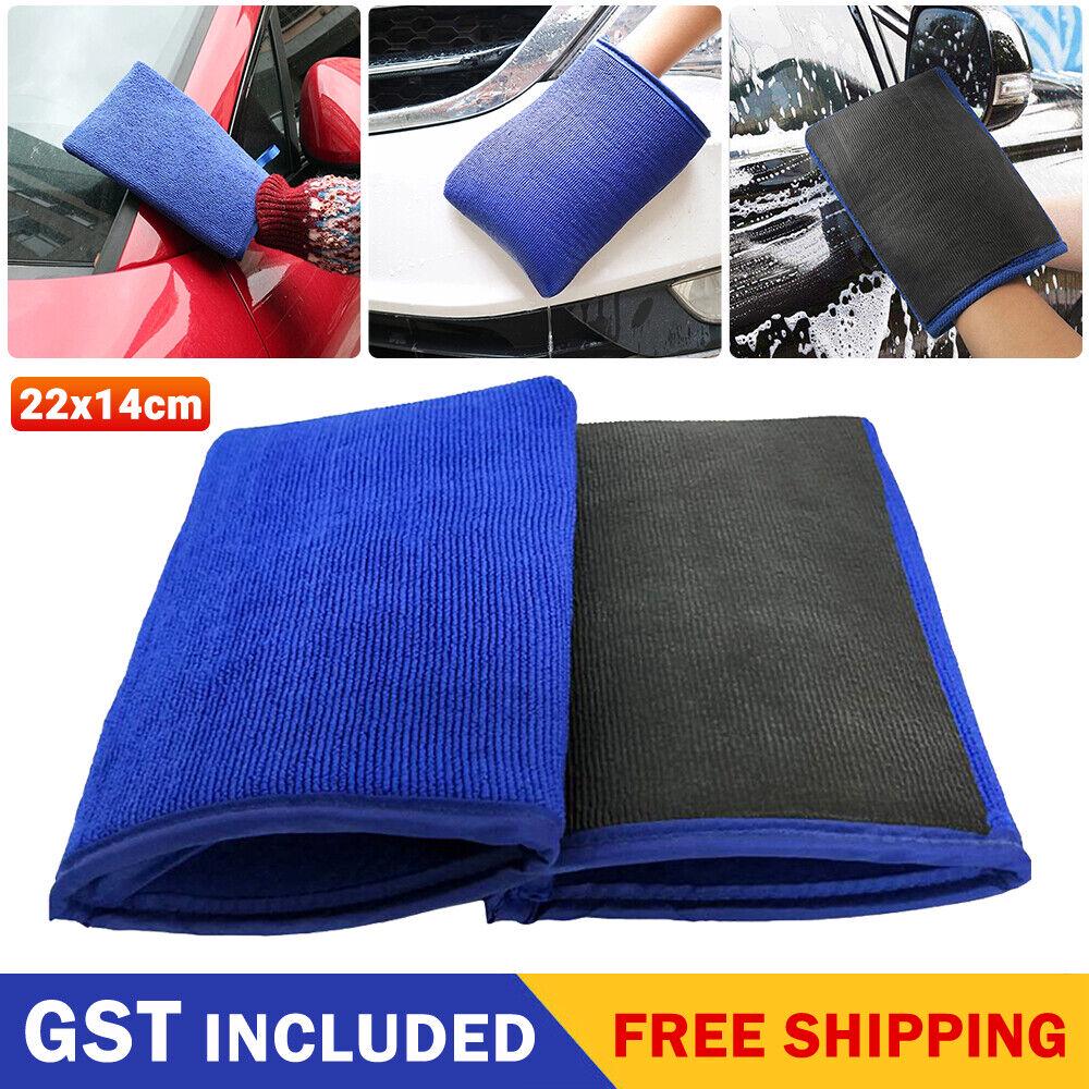 2x Magic Clay Mitt Glove Polish Clay Bar Detailing Glove Microfiber Car Wash