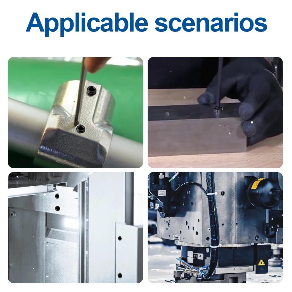 300Pcs M3/M4/M5/M6/M8 Carbon-Steel Hex Socket Set Grub Screws Kit+5Pcs Keys AUS - Image 7