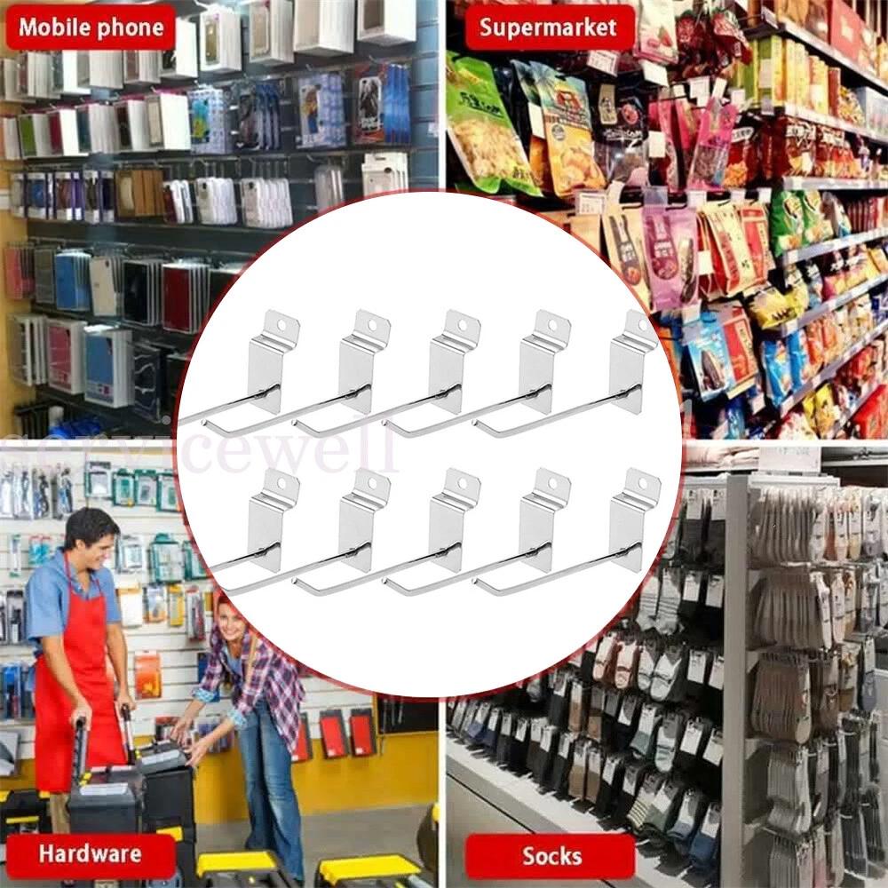 Slatwall Hooks Storage Shelf Tool Grooved Display Showroom Rack 100 150mm - Image 6