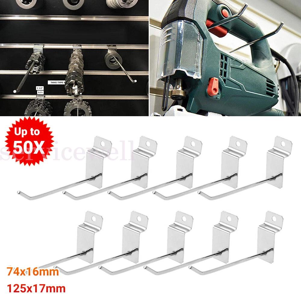 Slatwall Hooks Storage Shelf Tool Grooved Display Showroom Rack 100 150mm