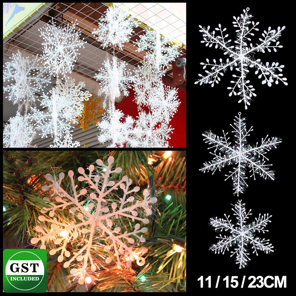 White Snowflake Bunting Garland Hanging Christmas Party Decorations