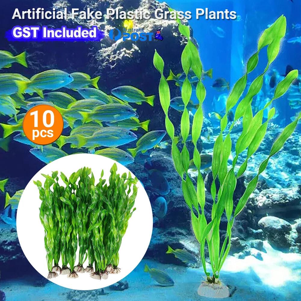 30cm Artificial Fake Plastic Water Grass Kelp Plants Fish Tank Aquarium Ornament
