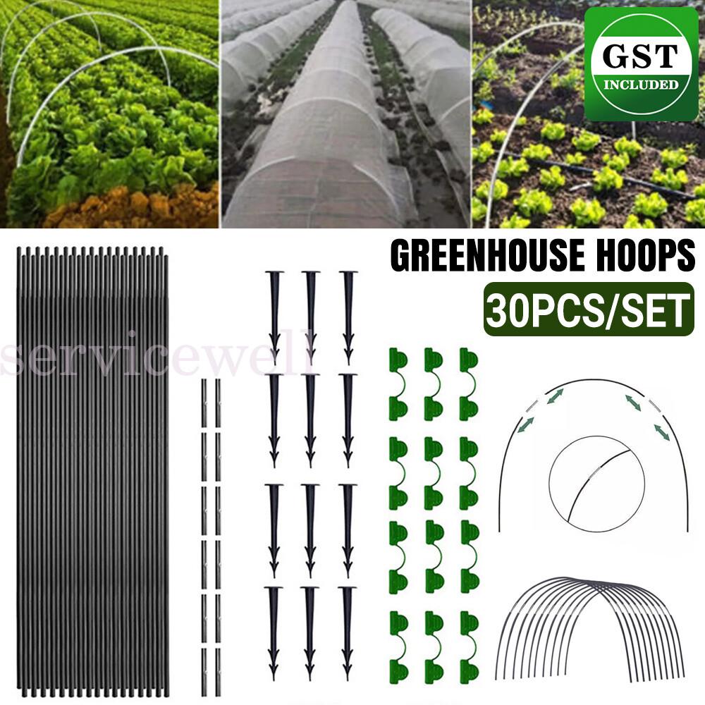 Greenhouse Hoops Plants Grow Tunnel Garden Plant Frame Support Protective