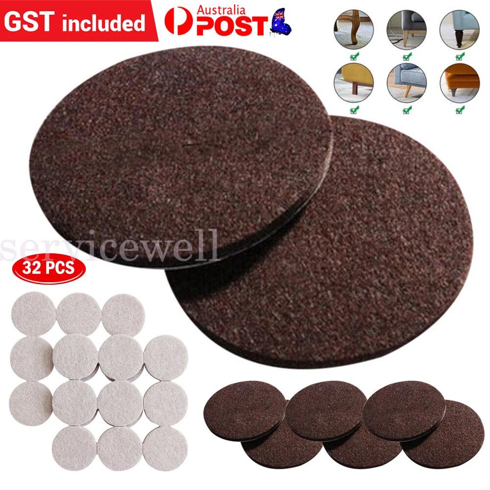 Felt Chair Leg Caps Feet Cover Pads Furniture Table Floor Protectors NEW