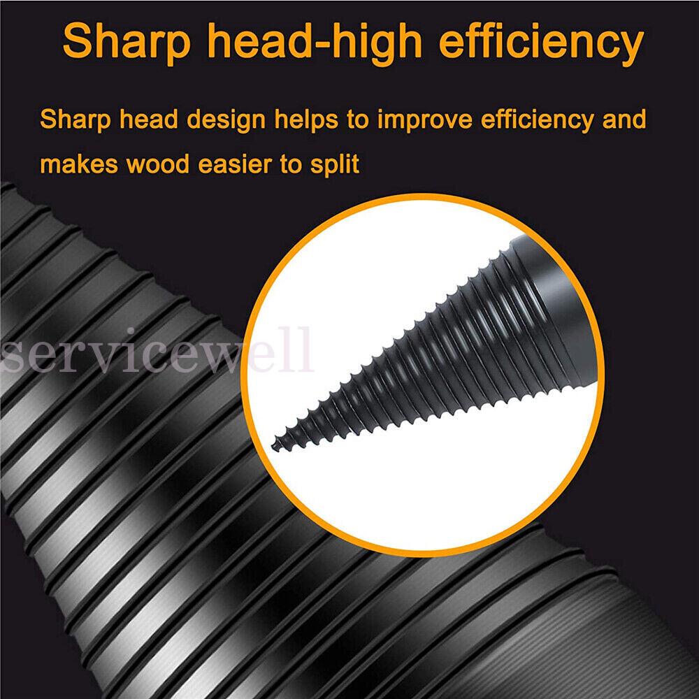 Removable High Speed Firewood Log Wood Splitter Drill Bit - Image 7